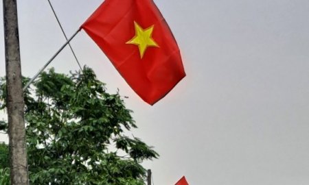 Ủy ban MTTQ xã Hà Hải phát động mô hình "Tuyến đường cờ Tổ quốc" 