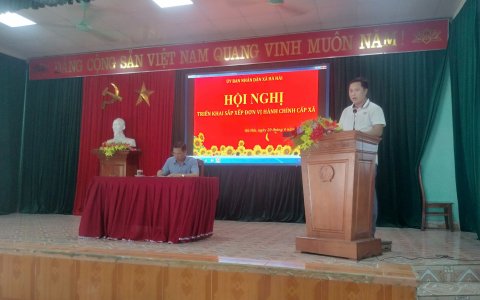 Xã Hà Hải triển khai lấy ý kiến nhân dân về chủ trương sáp nhập xã